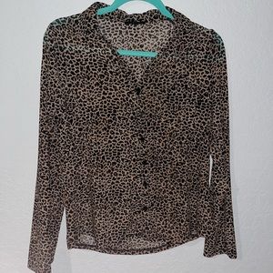 Cheetah print shirt